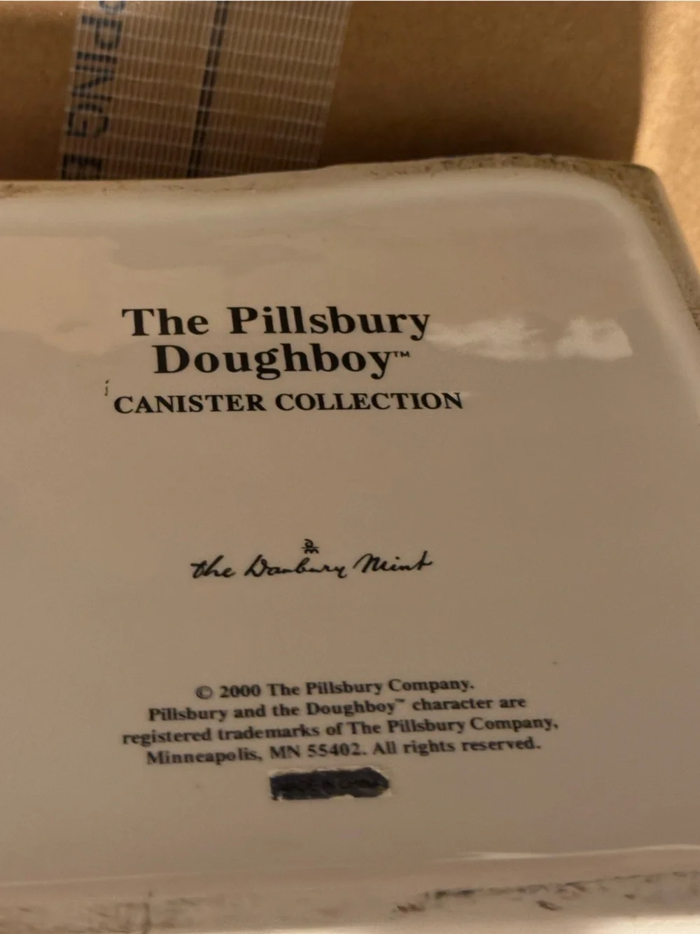 The Pillsbury doughboy ceramic cookie jar canister coffee break collectible